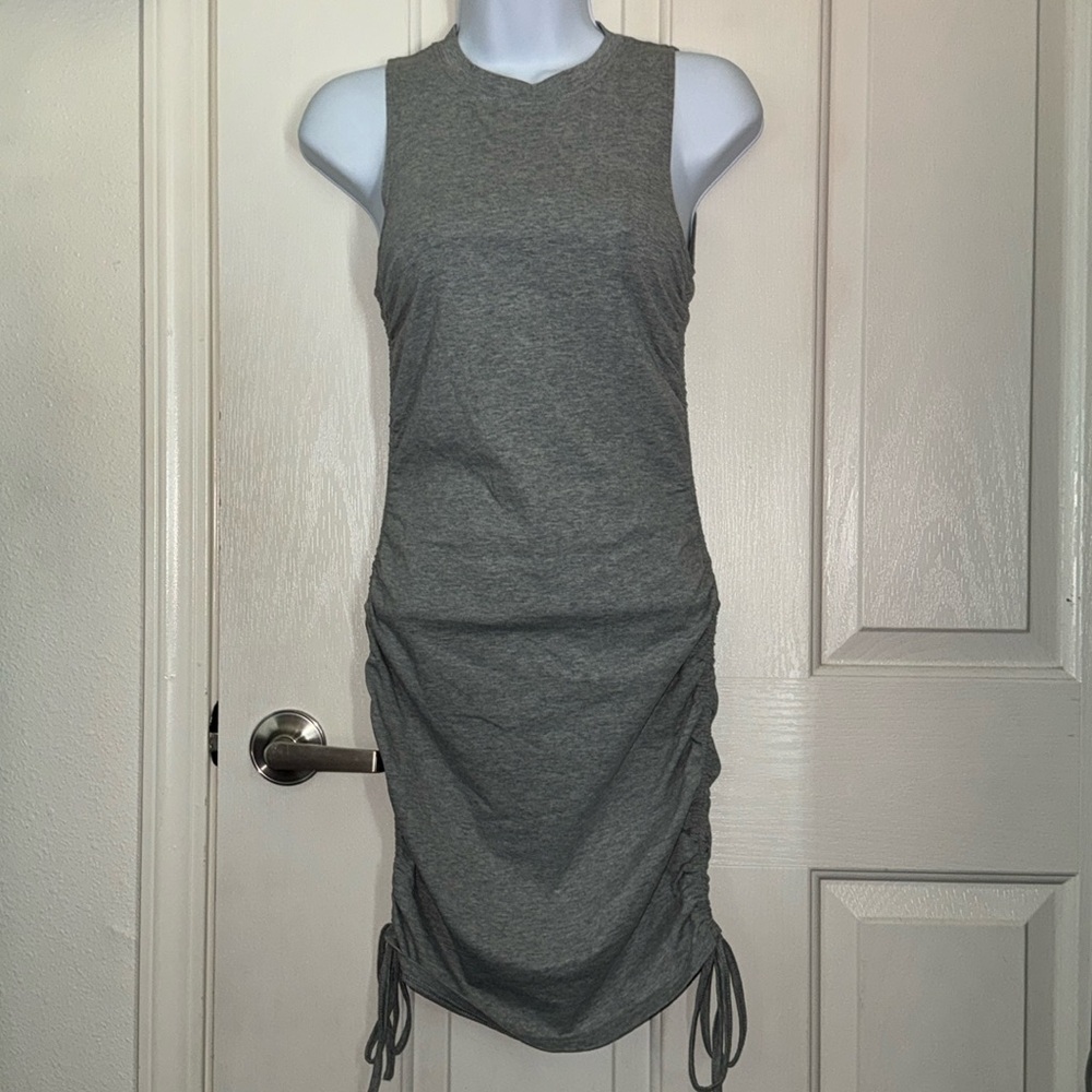 Grey lottie moss double cinched mini dress - Picture 7 of 11